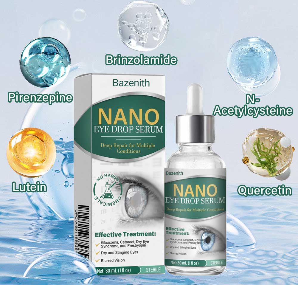 👩⚕️Bazenith™ Nano Eye Drops Serum ✅FDA Approved(Suitable for presbyopia, dry eye syndrome, glaucoma, and cataracts) 🌷