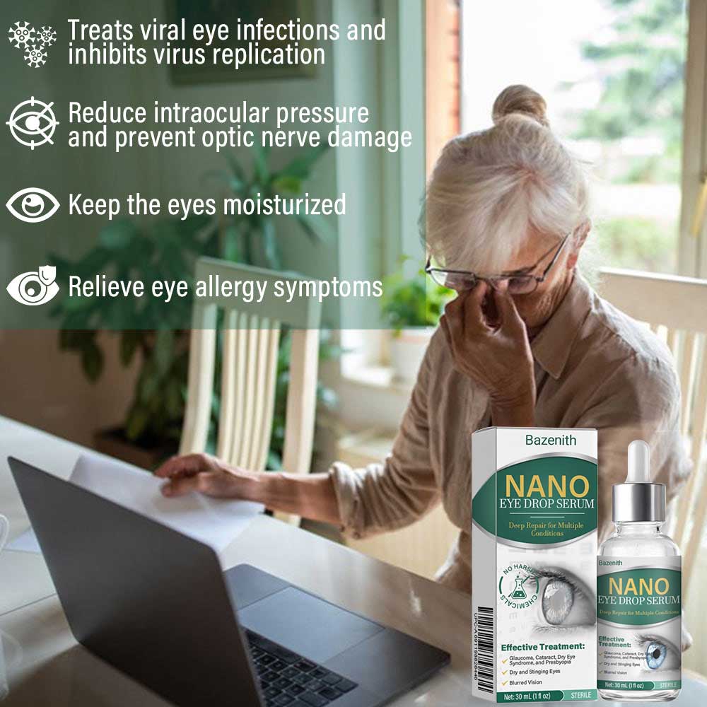 👩⚕️Bazenith™ Nano Eye Drops Serum ✅FDA Approved(Suitable for presbyopia, dry eye syndrome, glaucoma, and cataracts) 🌷
