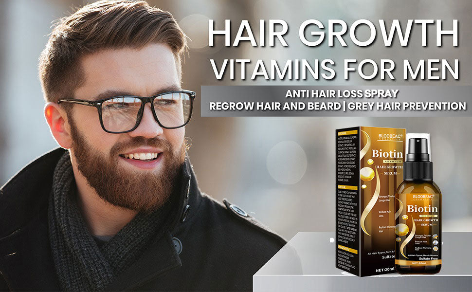 Bloobeac®Hair Growth Serum - Strong and Healthy Hair, Nutritious, Anti-Hair Loss, Moisturizing Root, Dense Scalp, Massage Nutrition