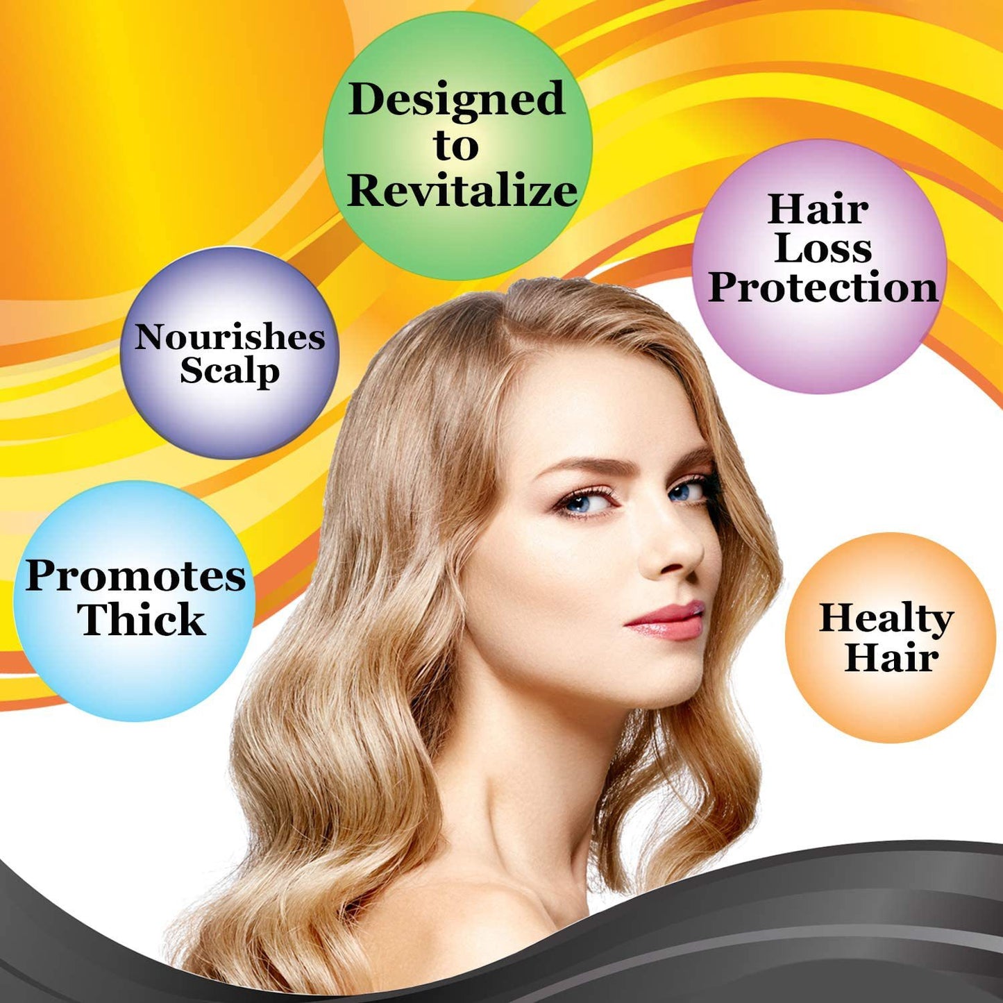 Bloobeac®Hair Growth Serum - Strong and Healthy Hair, Nutritious, Anti-Hair Loss, Moisturizing Root, Dense Scalp, Massage Nutrition